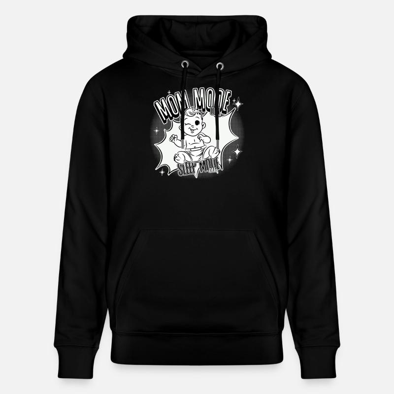 Mode Maman Activé – Mode veille désactivé - Sweat à capuche bio CRUISER Stanley/Stella Unisexe - noir