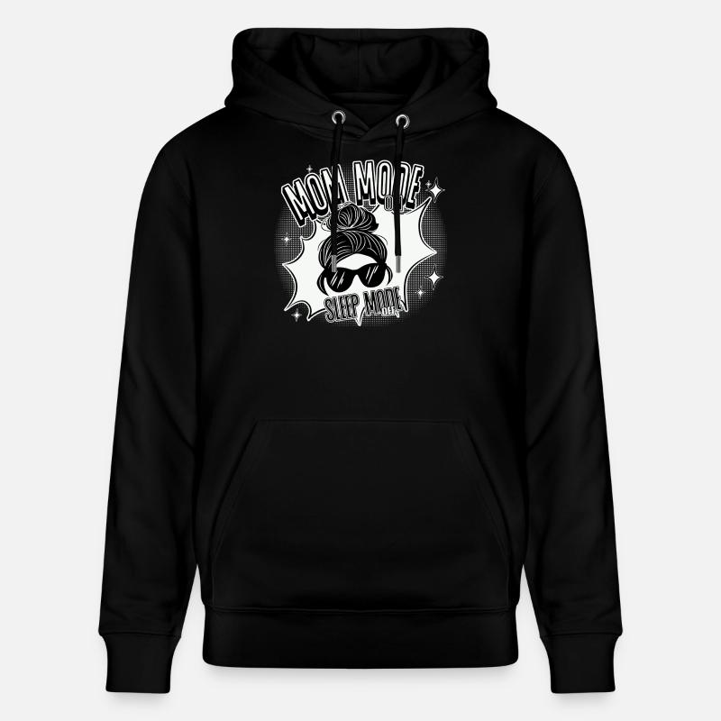 Mode Maman Activé – Mode veille désactivé - Sweat à capuche bio CRUISER Stanley/Stella Unisexe - noir