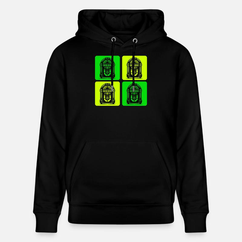 Style Jukebox rétro - Sweat à capuche bio CRUISER Stanley/Stella Unisexe - noir