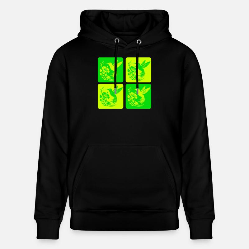 Colibri et fleur – Nature Design - Sweat à capuche bio CRUISER Stanley/Stella Unisexe - noir