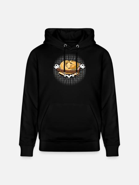 Leberkas Zen – Mindfulness with Humor - Stanley/Stella CRUISER Unisex Organic Hoodie - black