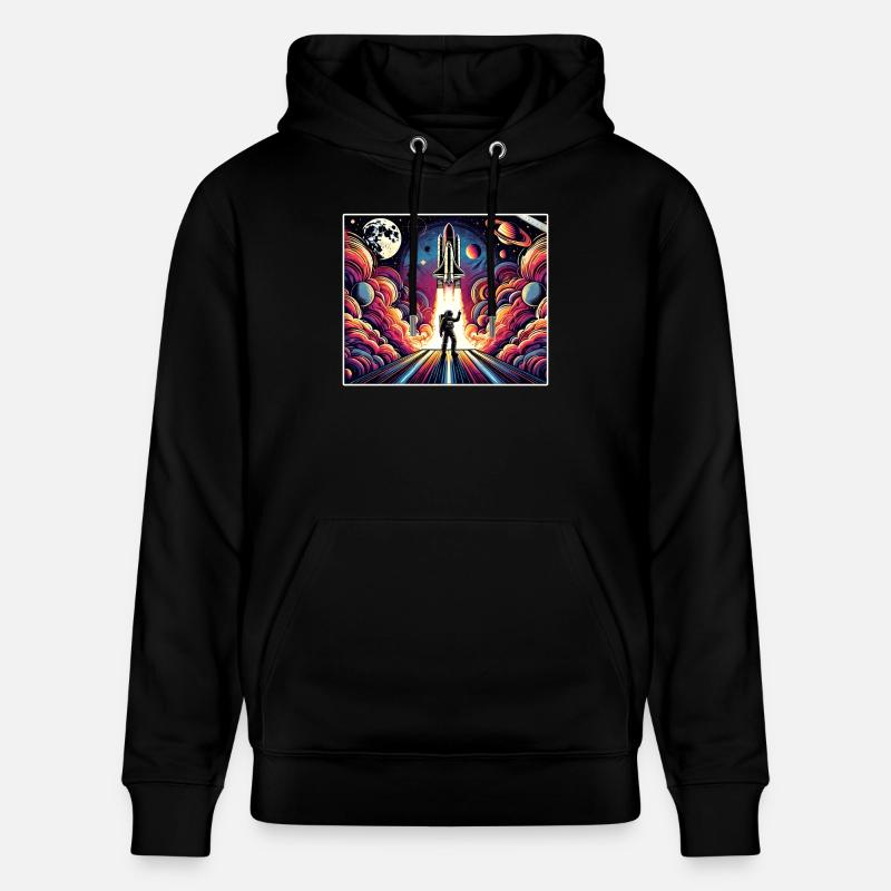 Conception de mission spatiale d’astronaute - Sweat à capuche bio CRUISER Stanley/Stella Unisexe - noir