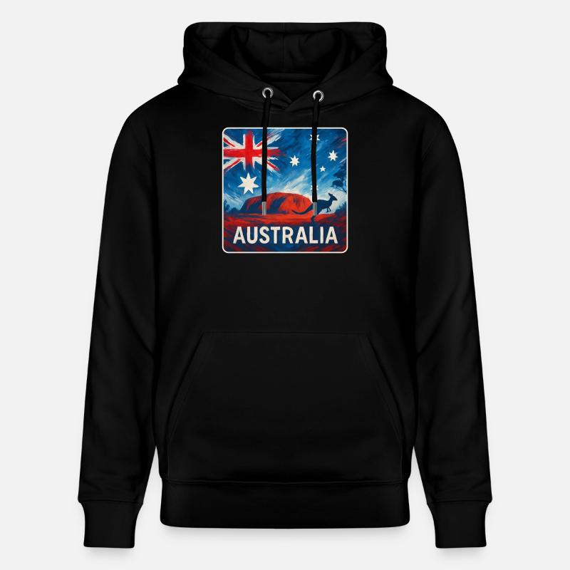 Conception de l’Outback australien - Sweat à capuche bio CRUISER Stanley/Stella Unisexe - noir