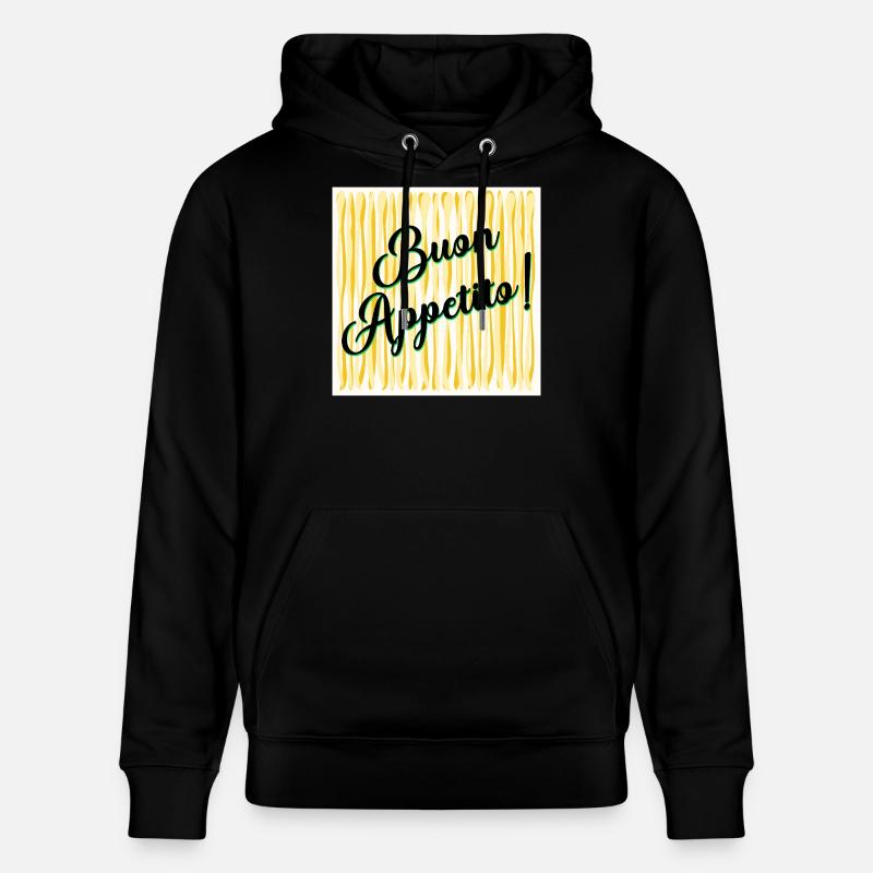 Spaghetti Bon appétit - Sweat à capuche bio CRUISER Stanley/Stella Unisexe - noir