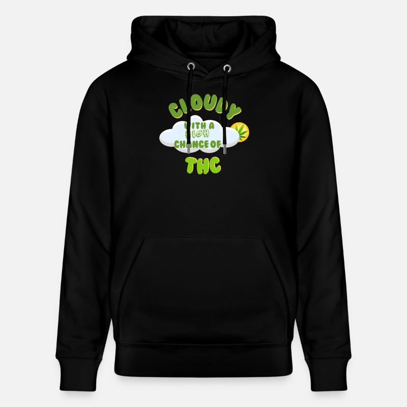 Conception de célébration du THC nuageux - Sweat à capuche bio CRUISER Stanley/Stella Unisexe - noir
