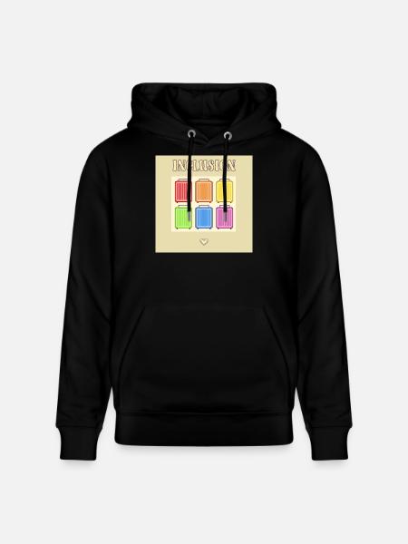 Inclusion Diversit Pride Fiert Suitcase - Stanley/Stella CRUISER Unisex Organic Hoodie - black