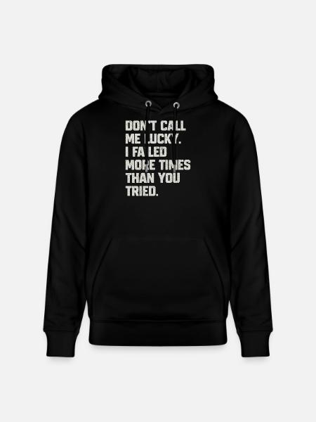 Citation Motivation Résistante - Sweat à capuche bio CRUISER Stanley/Stella Unisexe - noir