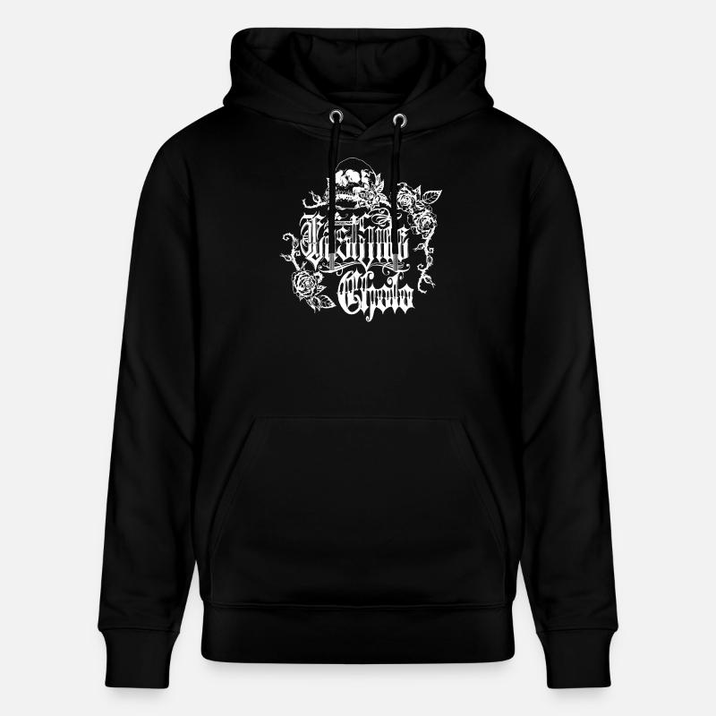 Skull Rose Gothic Design - Stanley/Stella Unisex Bio-Hoodie CRUISER - Schwarz