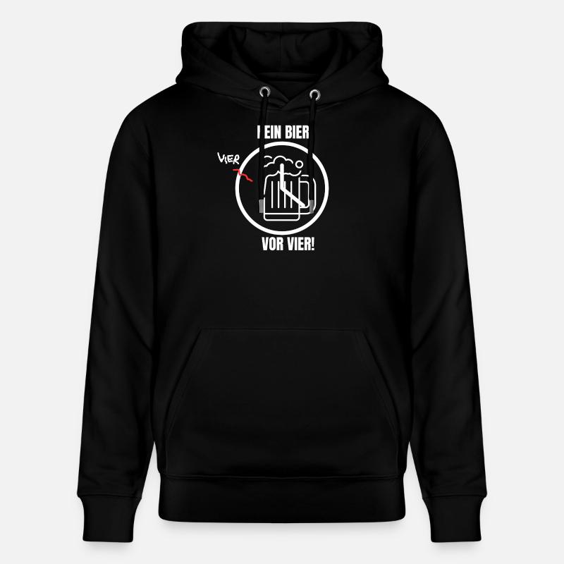 KEIN BIER VOR VIER! - Stanley/Stella Unisex Bio-Hoodie CRUISER  - Schwarz