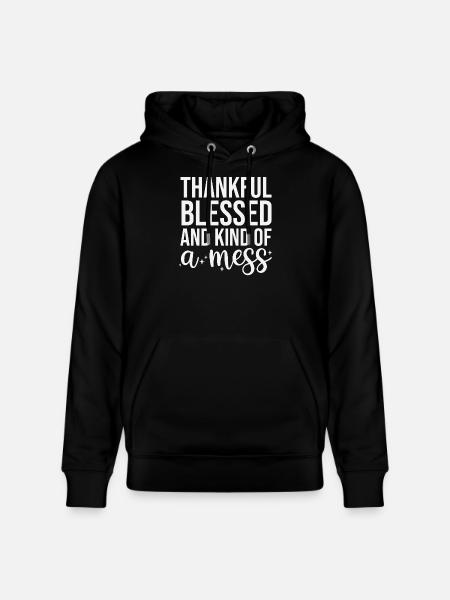 Gratitude and the Creation of Chaos - Stanley/Stella CRUISER Unisex Organic Hoodie - black