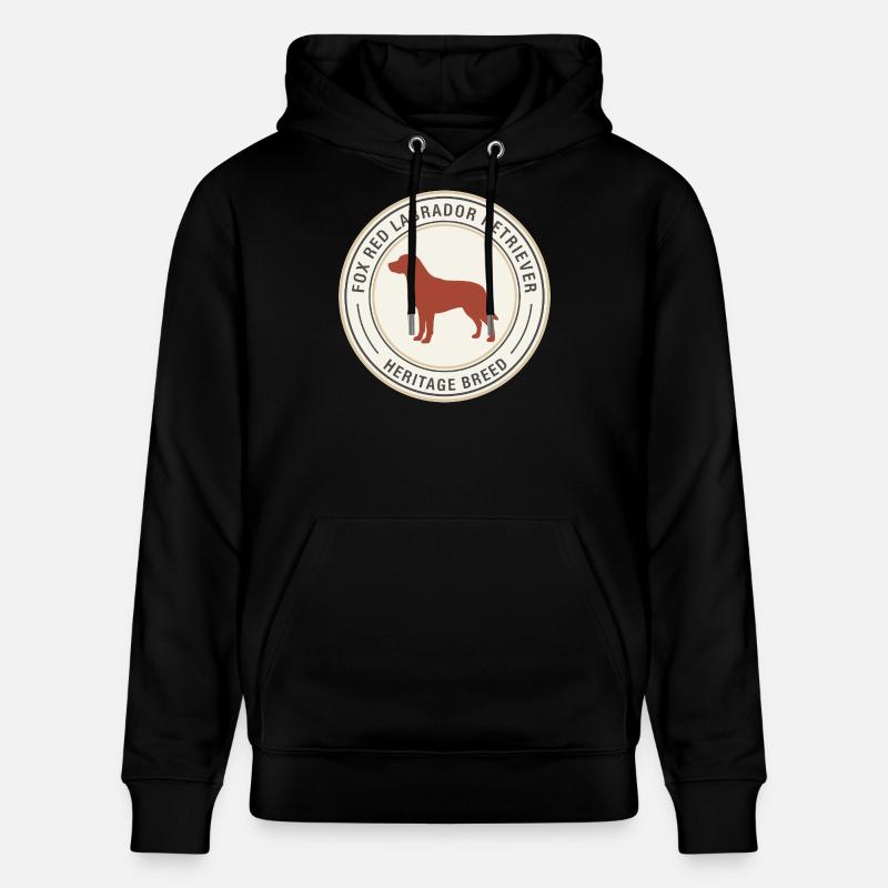 Labrador Retriever Emblem Design - Stanley/Stella Unisex Bio-Hoodie CRUISER  - Schwarz