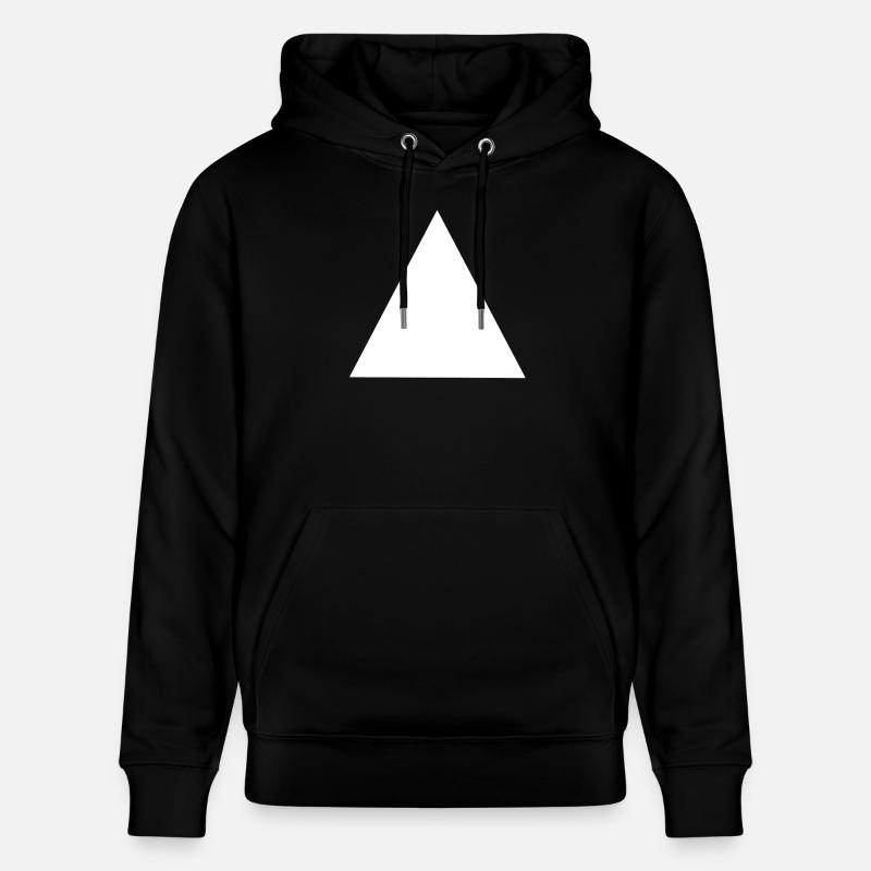Abstract Geometric Triangle Composition - Stanley/Stella CRUISER Unisex Organic Hoodie - black