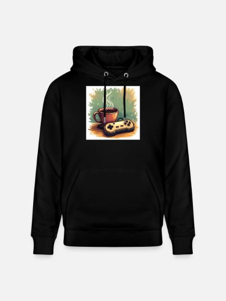Caffeine & Campaigns - Stanley/Stella CRUISER Unisex Organic Hoodie - black