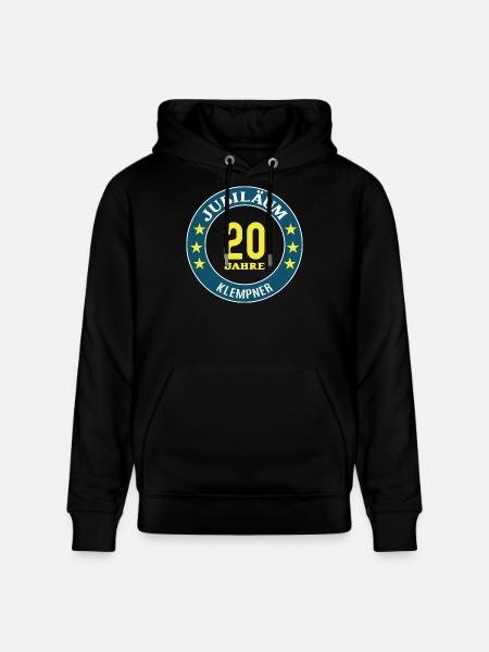 Plumber Anniversary 20 Years 20th Anniversary - Stanley/Stella CRUISER Unisex Organic Hoodie - black