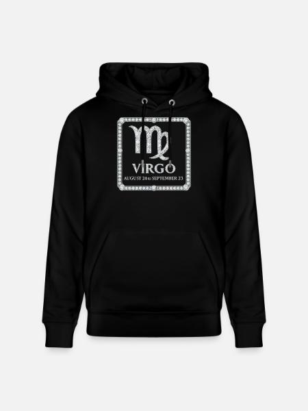 Sternzeichen Jungfrau - Stanley/Stella Unisex Bio-Hoodie CRUISER  - Schwarz