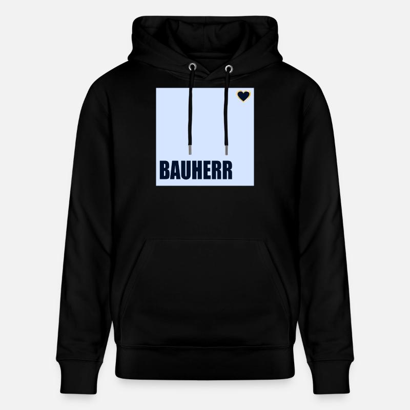 CONSTRUCTEUR DE MAISONS HERZ - Sweat à capuche bio CRUISER Stanley/Stella Unisexe - noir