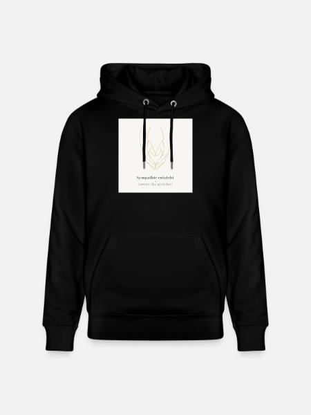 Sympathy arises – before you speak - Stanley/Stella CRUISER Unisex Organic Hoodie - black