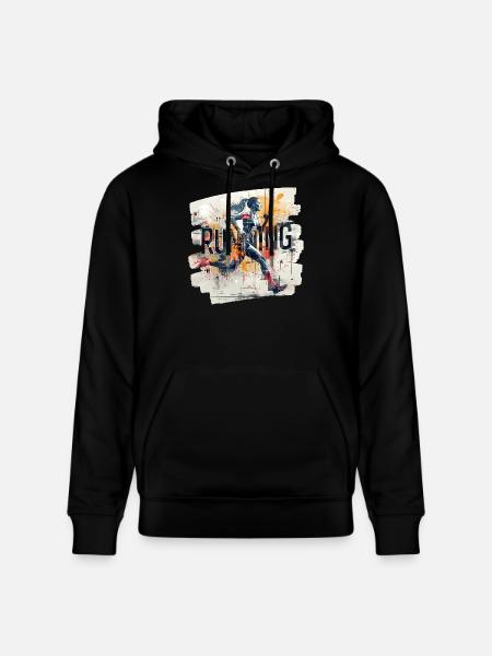 🏃 ♀️ Running – energy in motion - Stanley/Stella CRUISER Unisex Organic Hoodie - black