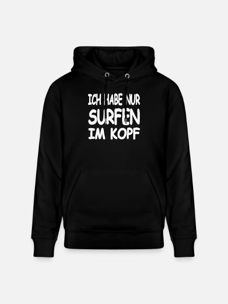 Surf - Sweat à capuche bio CRUISER Stanley/Stella Unisexe - noir