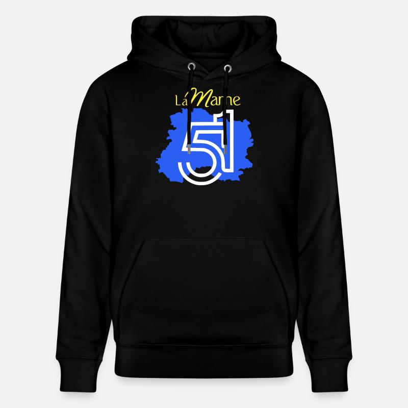 La Marne 51  - Sweat à capuche bio CRUISER Stanley/Stella Unisexe - noir