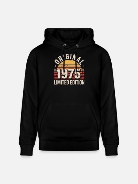 Original 1975 Édition Limitée - Sweat à capuche bio CRUISER Stanley/Stella Unisexe - noir