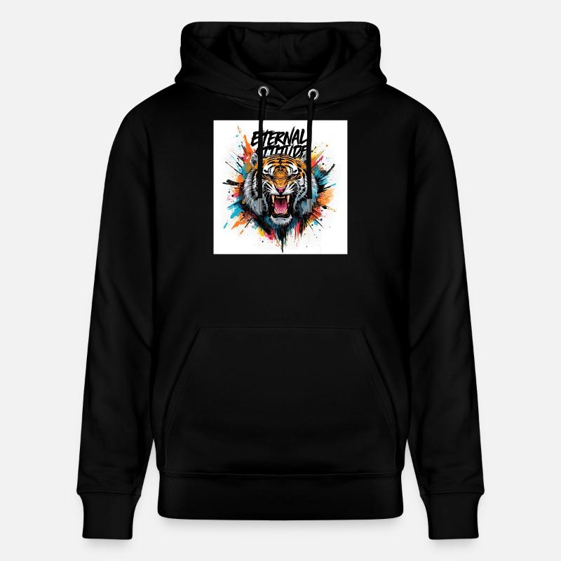 Tigre de l’attitude éternelle - Sweat à capuche bio CRUISER Stanley/Stella Unisexe - noir