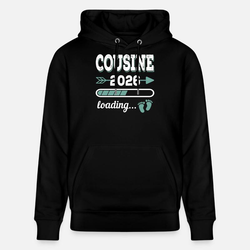 Cousine 2026 Loading Große Cousine - Stanley/Stella Unisex Bio-Hoodie CRUISER - Schwarz