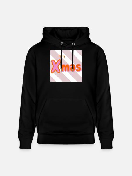 Merry Xmas Groovy Typo - Stanley/Stella CRUISER Unisex Organic Hoodie - black