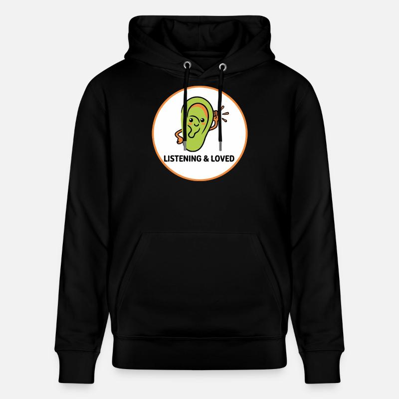 À l’écoute et aimé - Sweat à capuche bio CRUISER Stanley/Stella Unisexe - noir