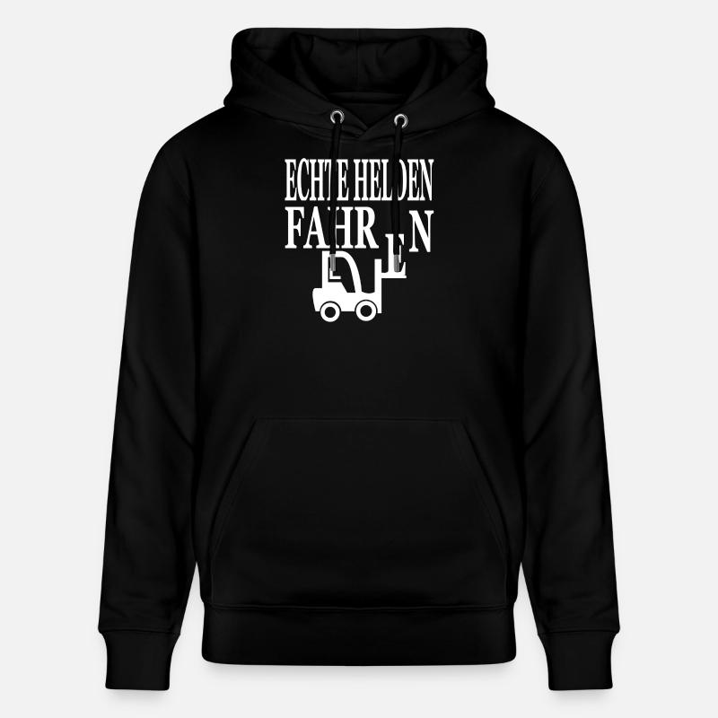 Chariot élévateur - Sweat à capuche bio CRUISER Stanley/Stella Unisexe - noir