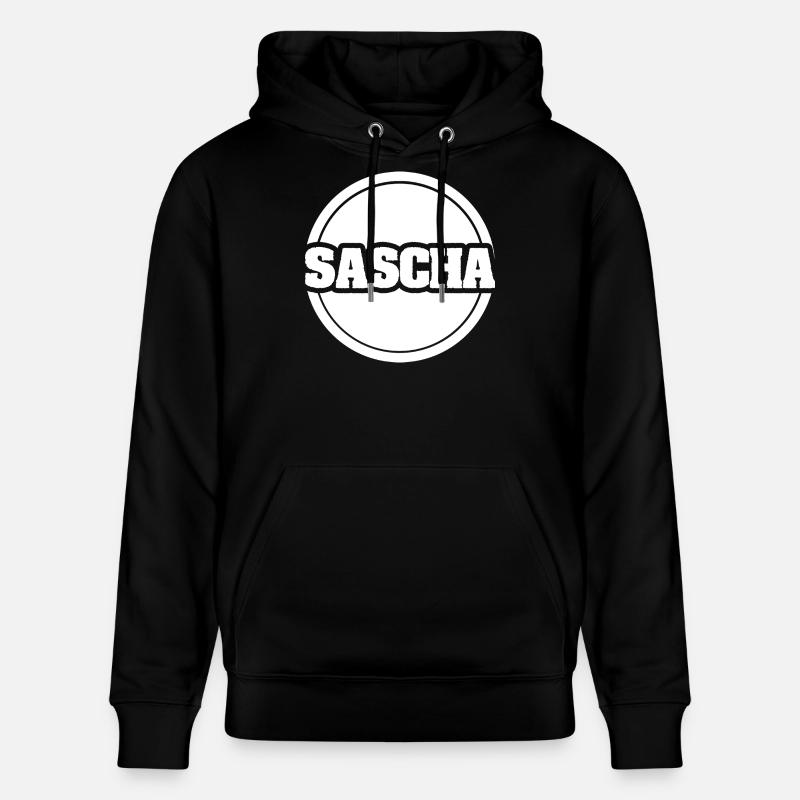 Prénom Sascha - Sweat à capuche bio CRUISER Stanley/Stella Unisexe - noir