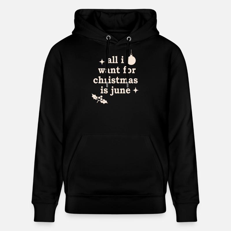 Motif de Noël moche - Sweat à capuche bio CRUISER Stanley/Stella Unisexe - noir
