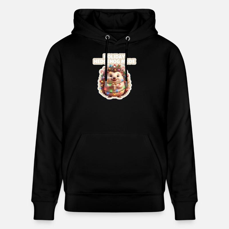 Mode hérisson des fêtes - Sweat à capuche bio CRUISER Stanley/Stella Unisexe - noir