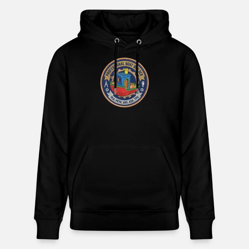 Constructeur professionnel de bateaux Benchy Patch - Sweat à capuche bio CRUISER Stanley/Stella Unisexe - noir