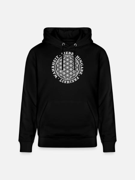 Amour, Dévotion, Liberté, Vérité - BDL 2 - Sweat à capuche bio CRUISER Stanley/Stella Unisexe - noir