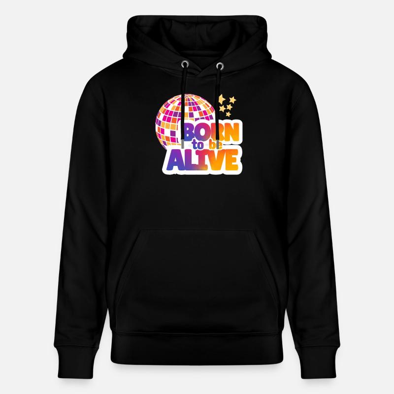 BORN TO BE ALIVE - Sweat à capuche bio CRUISER Stanley/Stella Unisexe - noir