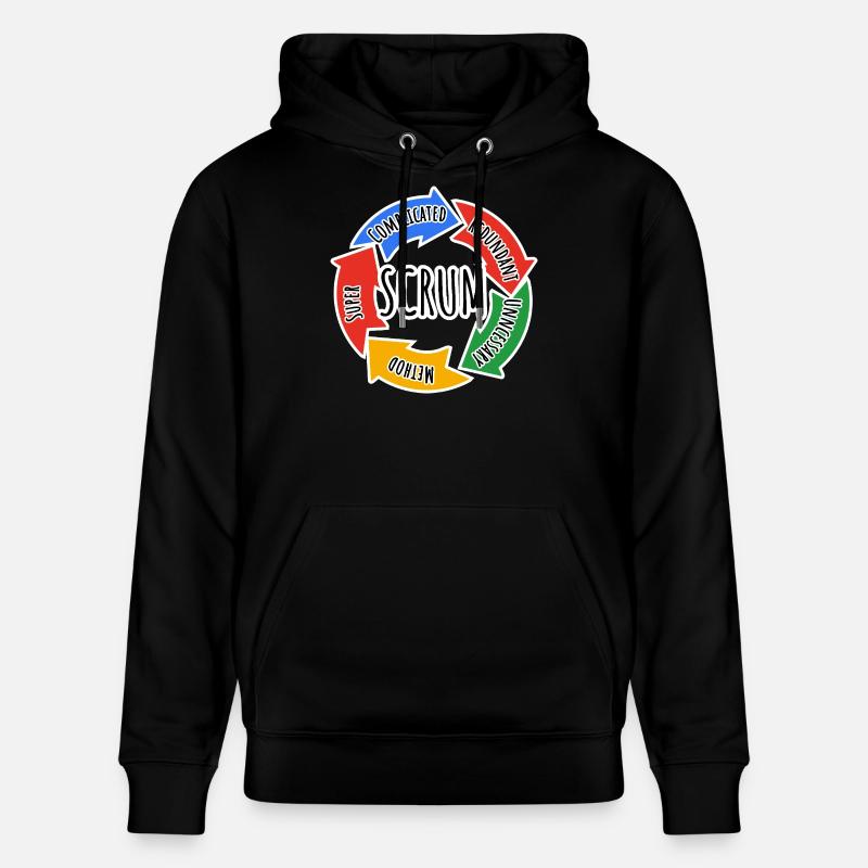 Scrum Framework for Agile Working in Development - Stanley/Stella CRUISER Unisex Organic Hoodie - black