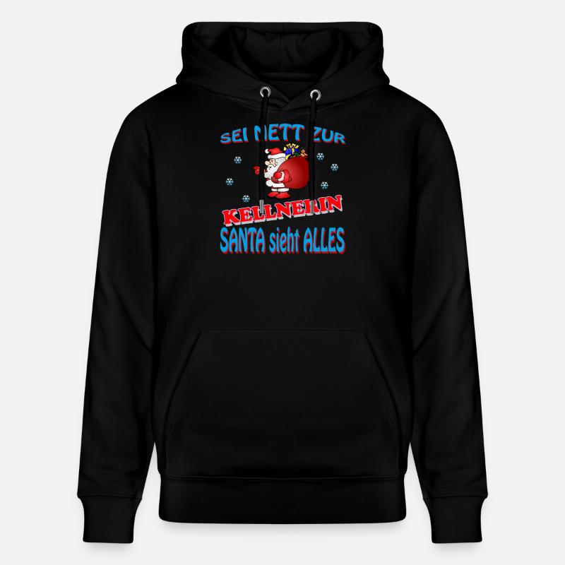 SERVEUSE DU PÈRE NOËL - Sweat à capuche bio CRUISER Stanley/Stella Unisexe - noir