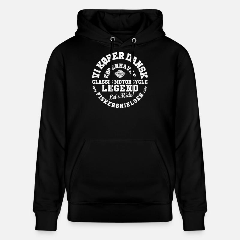 Légende de la moto classique - Sweat à capuche bio CRUISER Stanley/Stella Unisexe - noir