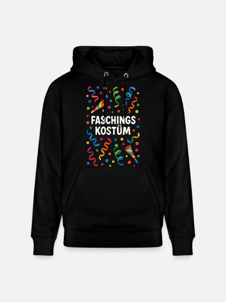 Fasching Konfetti Faschingskostüm bunt - Stanley/Stella Unisex Bio-Hoodie CRUISER  - Schwarz