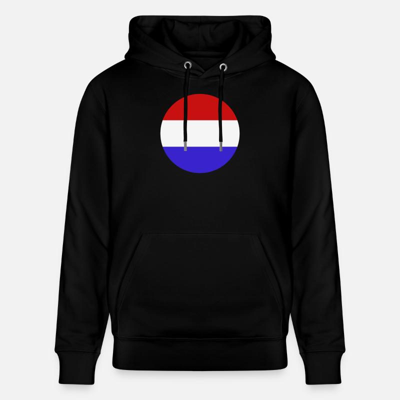 Drapeau rond des Pays-Bas - Sweat à capuche bio CRUISER Stanley/Stella Unisexe - noir
