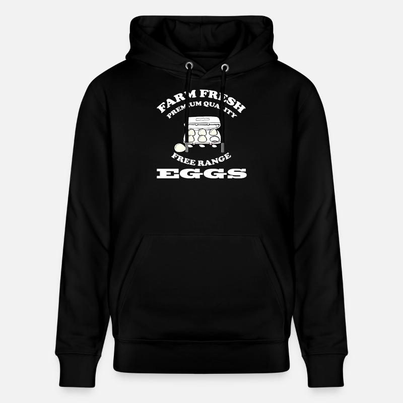 Oeuf - Sweat à capuche bio CRUISER Stanley/Stella Unisexe - noir