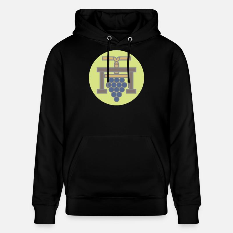 20506_Winzer, Vigneron Grapepresse Millésime - Sweat à capuche bio CRUISER Stanley/Stella Unisexe - noir