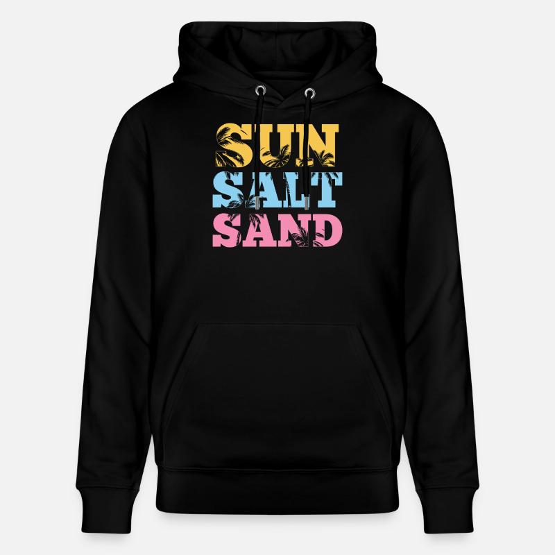Été - Soleil, sel et sable - Sweat à capuche bio CRUISER Stanley/Stella Unisexe - noir