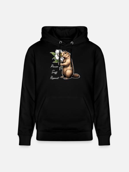 Marmot : Vas-y, renifle, continue - Sweat à capuche bio CRUISER Stanley/Stella Unisexe - noir
