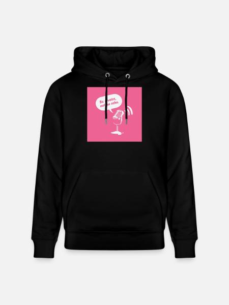 Be a Voice, Not an Echo - Stanley/Stella CRUISER Unisex Organic Hoodie - black