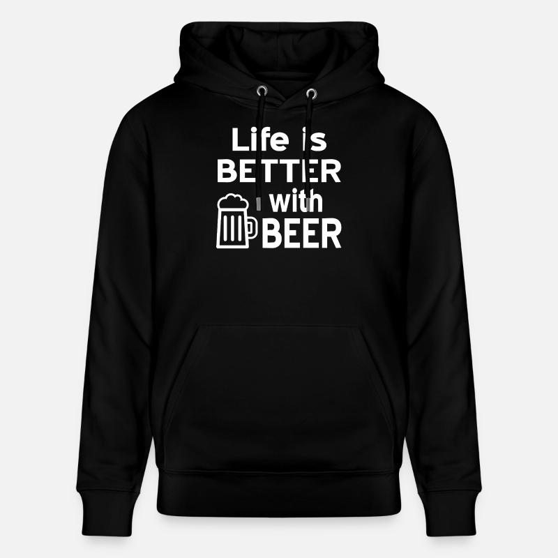 Bier - Stanley/Stella Unisex Bio-Hoodie CRUISER  - Schwarz