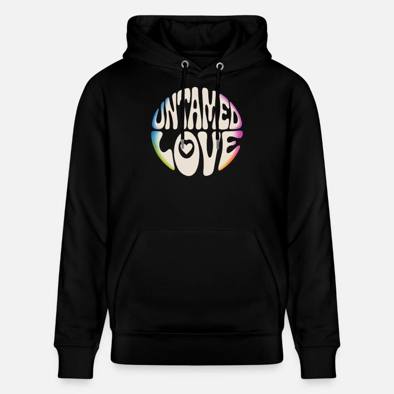 Lettrage rétro d’Untamed Love - Sweat à capuche bio CRUISER Stanley/Stella Unisexe - noir
