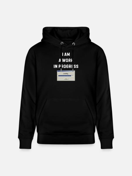 Work in progress – Loading bar - Stanley/Stella CRUISER Unisex Organic Hoodie - black