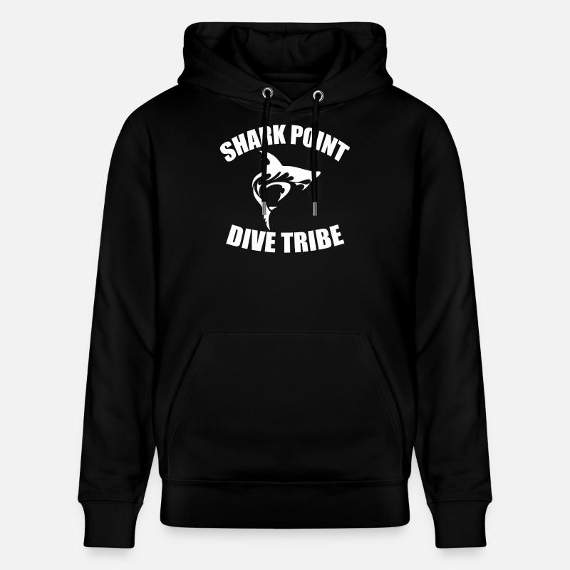 SHARK POINT DIVE TRIBE - Stanley/Stella Unisex Bio-Hoodie CRUISER  - Schwarz